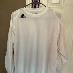 Adidas Long Sleeve Shirt - Youth XL - White